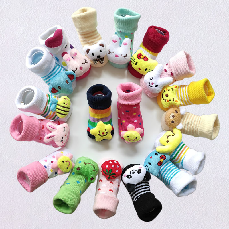 Infant doll socks, non-slip socks, children's socks, newborn baby men's and women's air-conditioned floor socks, three-dimensional socks for children