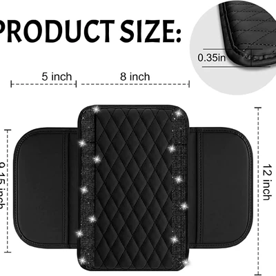 Rhinestones, Universal Diamond-Patterned Car Armrest box pad
