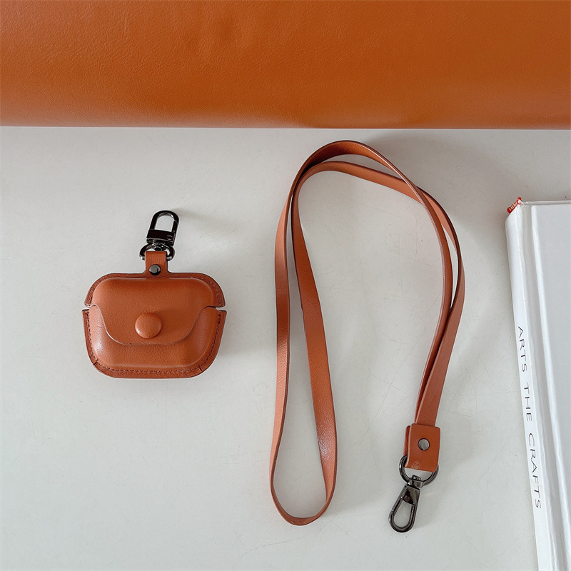 Suitable for Sennheiser Cx500Bt Protective Case Plain Leather Cxplus Leather Case Cx400 Bluetooth Headset Protective Case