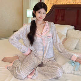 跨境外贸台湾春季新款大家闺秀冰雪丝韩版少女甜美碎花丝绸长现货