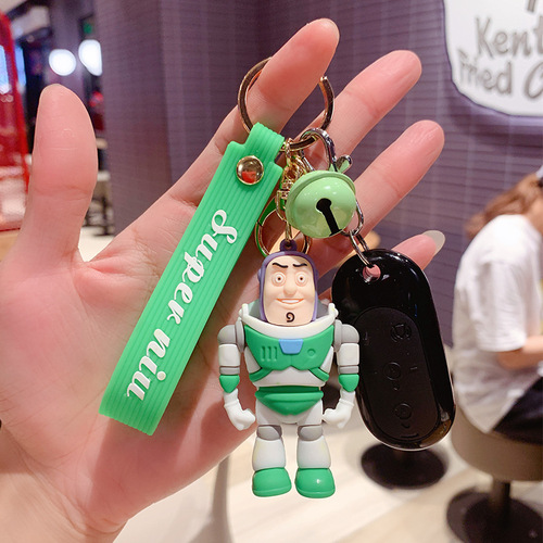 Toy Story Keychain Charm Cartoon Cute Figure Key Ring Decor Car Keychain Accessory Wholesale