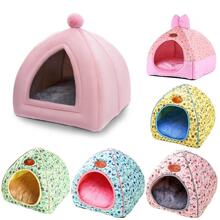 Soft Pet Beds Tent Rabbit Design Cat House with A Hole Warm