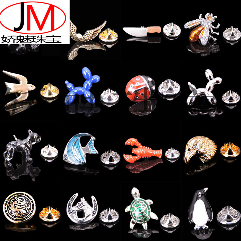 Charming jewelry high quality Areva totem animal brooch men and women lapel collar pin clothing backpack badge wholesale