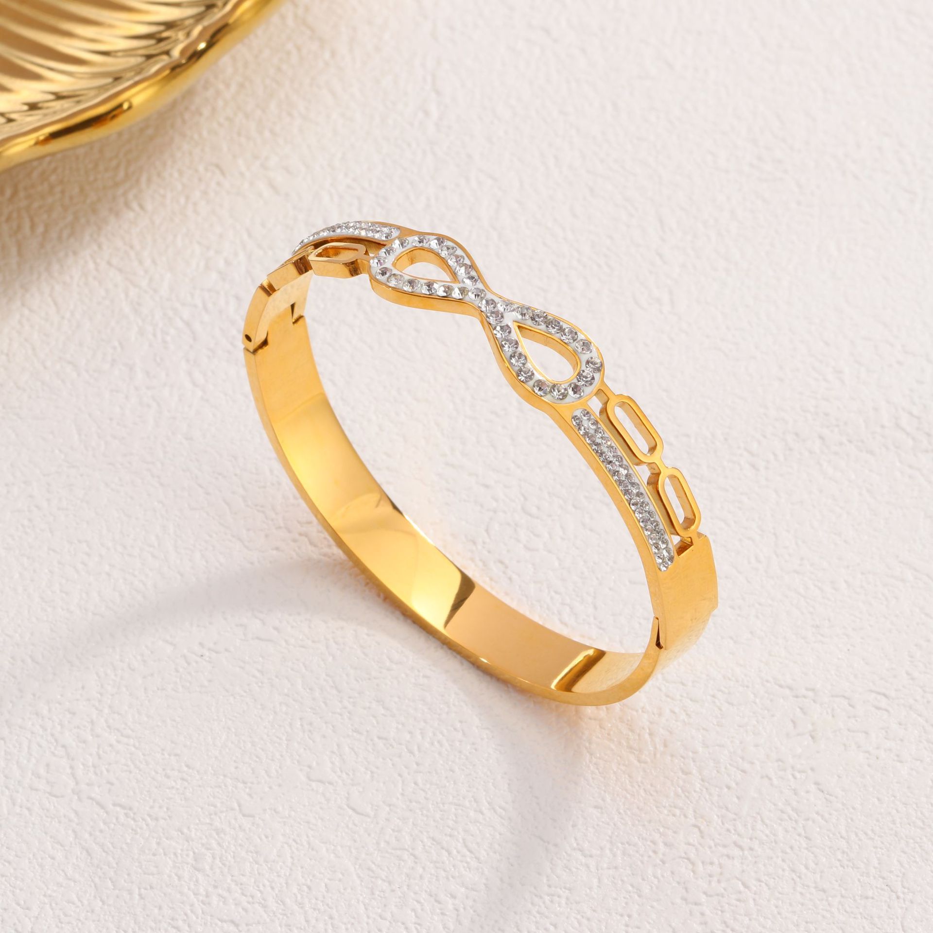 40 8자 팔찌 골드