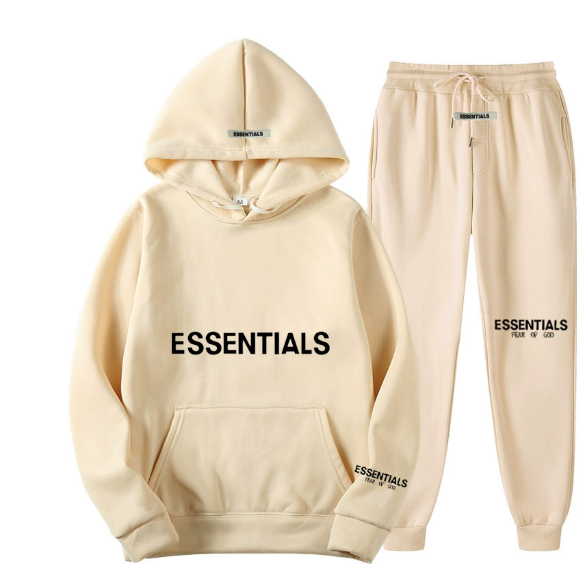 Комплект худи FEAROFGOD Essentials с принтом логотипа, толстовка унисекс, модный стильный образ