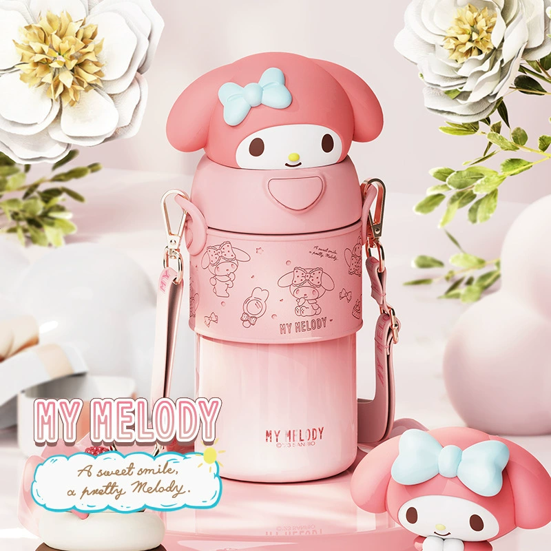 Стеклянная бутылка для детской косметики Sanrio и кукольный дизайн 560 мл – 7 вариантов цвета от X&W