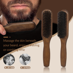 国境を越えた男性の実木ひげブラシbarber油頭豚毛ひげ看護清潔ブラシ散髪砕毛ブラシ