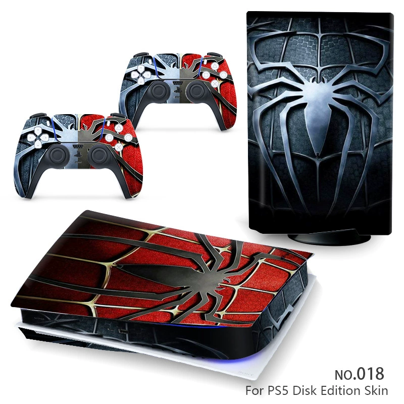 Наклейка‑скин для консоли (Sony) PS5, 5 предметов, декоративная виниловая защита, для дисковой и цифровой версий