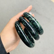 药王石手镯 墨绿玉镯子 厂家批发电商直供 摆摊货源