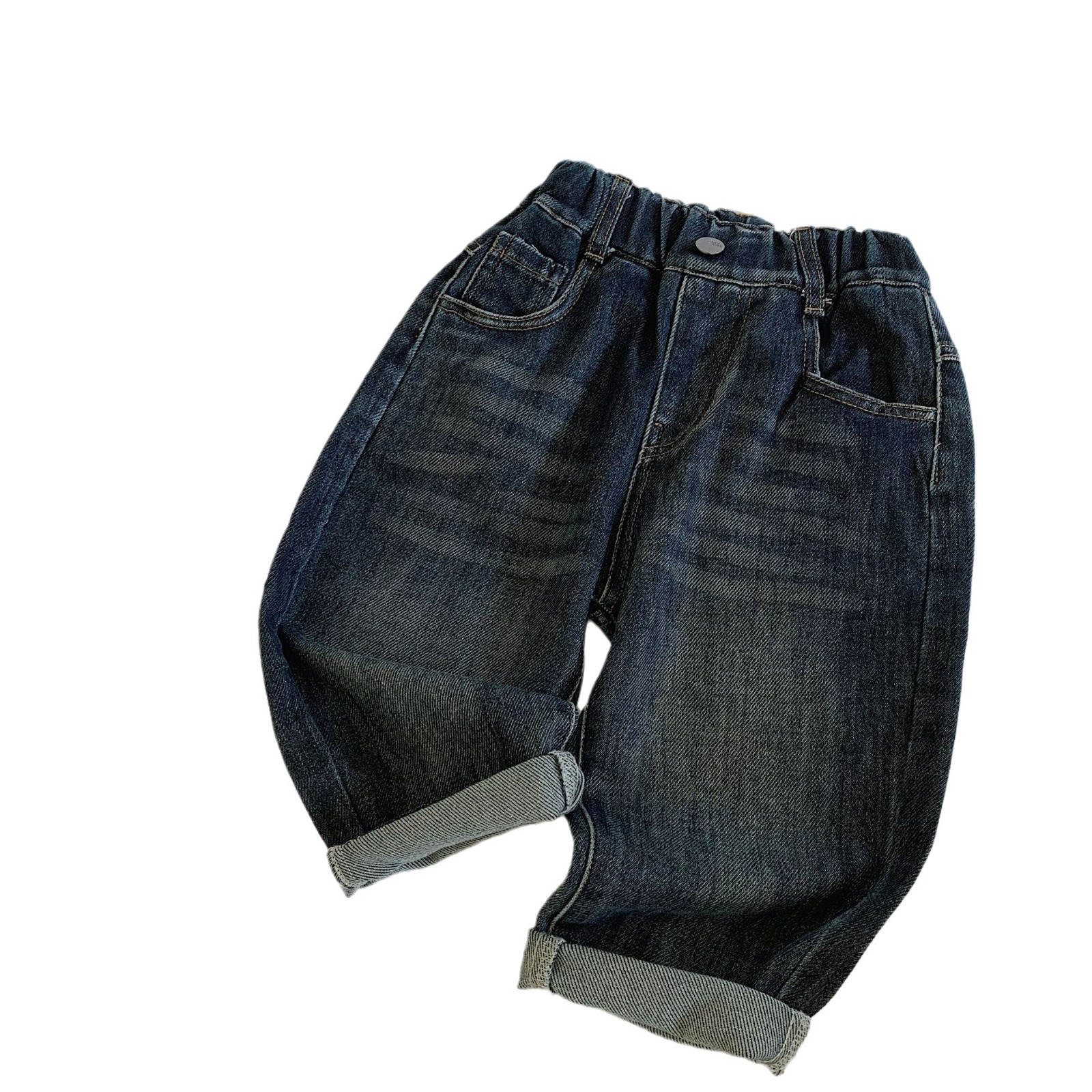 Jeans infantiles Mai Bao 2025, otoño nuevos pantalones casuales sueltos para niños, primavera y otoño, pantalones largos para bebés de moda image 5