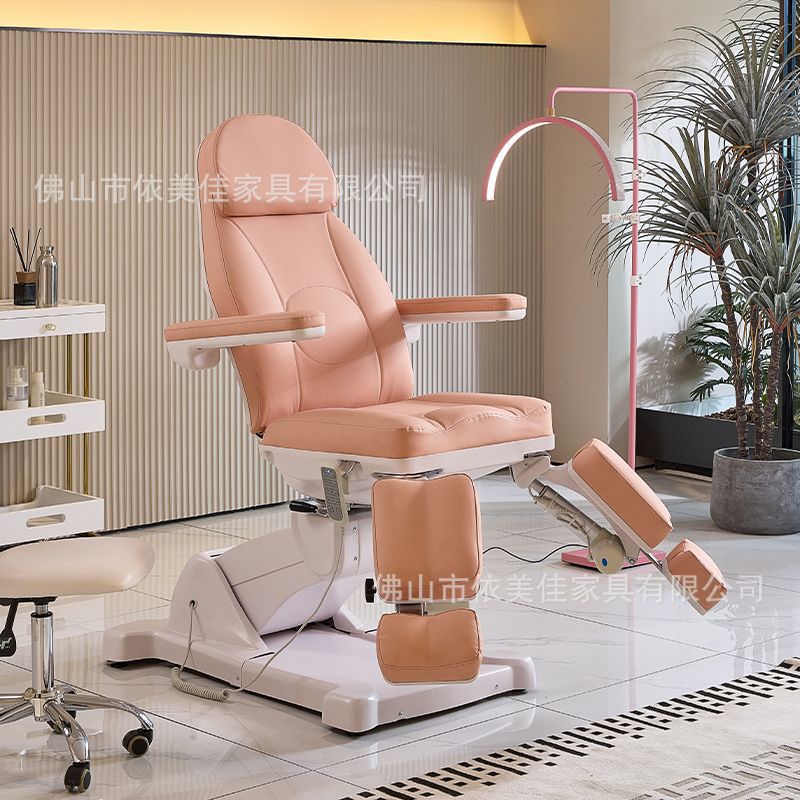 Cama de belleza elevadora eléctrica multifuncional para salón de belleza micro plástico tatuaje tienda de tatuaje silla de bordado especial de belleza cuerpo rotatoria
