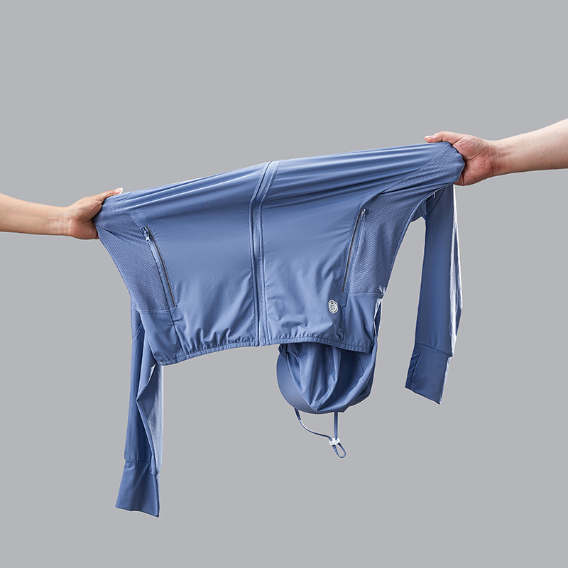 Uf50 + 비닐 테두리가 있는 바나나 아이스 실크 선크림 여름 통기성 자외선 차단 여성용 목도리 망토