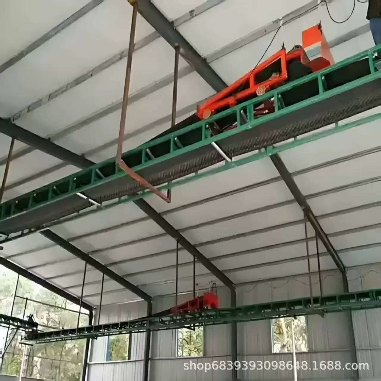 悬空输送机 悬空流水线 皮带式粮食输送机厂家