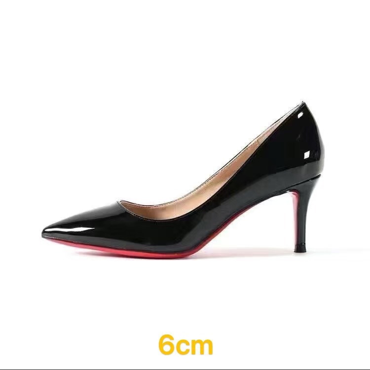 European Aclnbv Fashionable and Elegant Cashmere High-Heeled 6cm Pointed Toe Full-Wrap Pointed Toe Shallow Mouth Professional Shoes