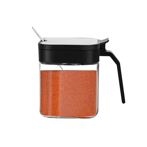 Condiment box set household kitchen storage box with lid condiment bottle glass oil pot sealed condiment jar condiment box