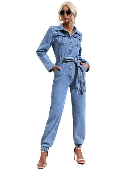 damkläder avslappnad pendling slim fit jeans_voghion.com