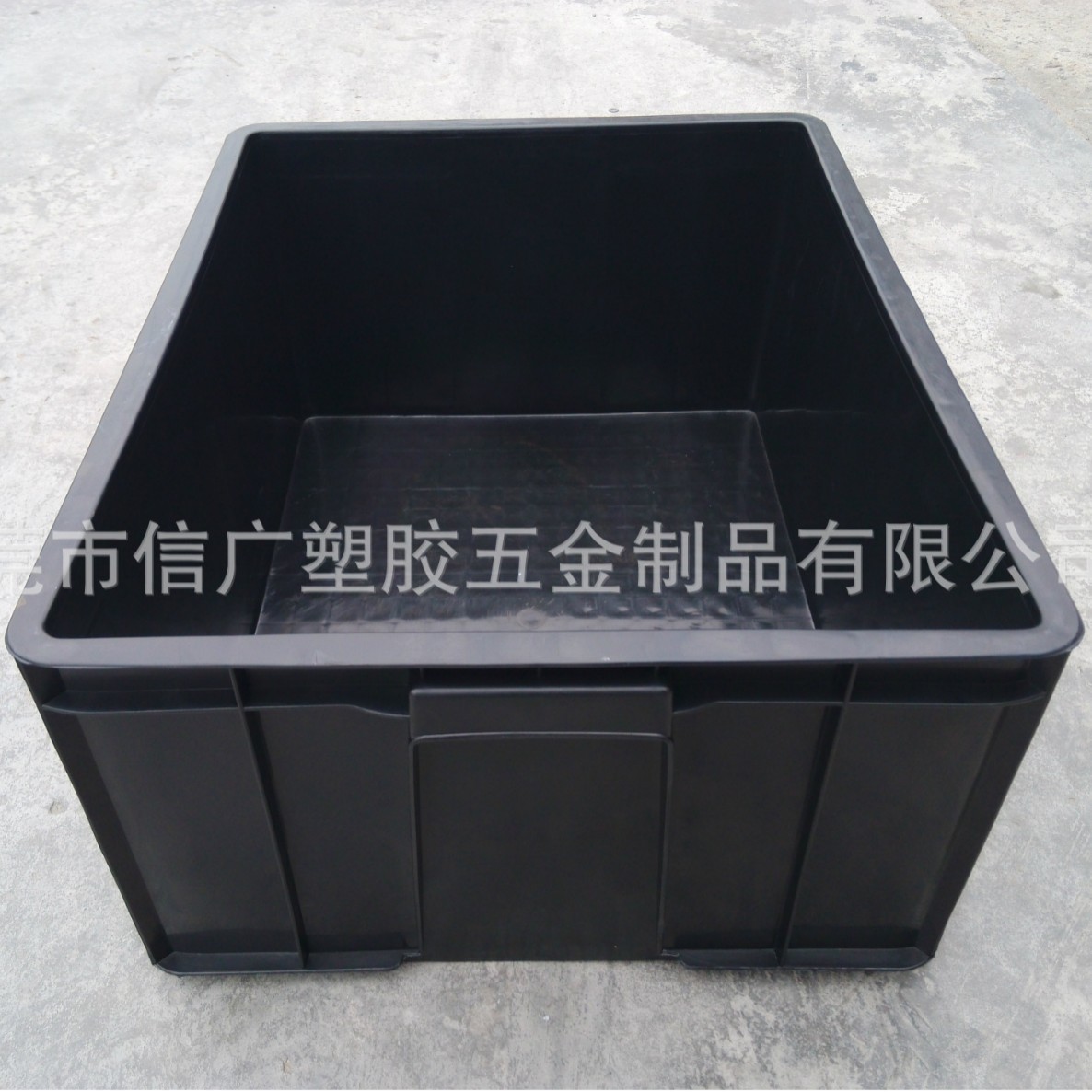 防静电塑料周转箱 防静电黑色周转箱 五金箱 电子零件收纳导电箱