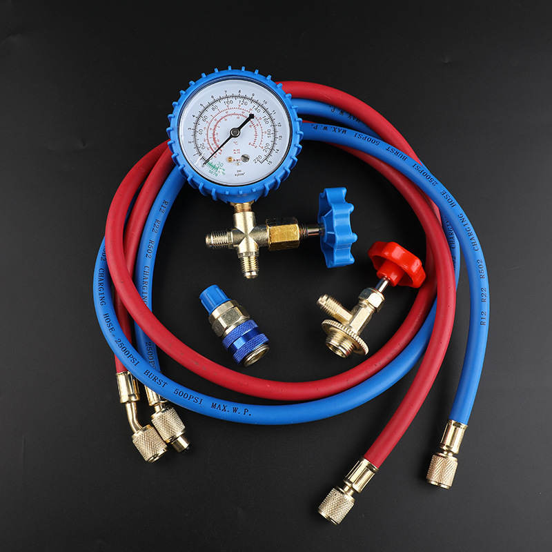 CT - 466 aire acondicionado medidor de líquido doméstico R22R410A medidor de medición de presión de refrigerante de semillas de nieve herramienta de medidor de fluoro para automóviles