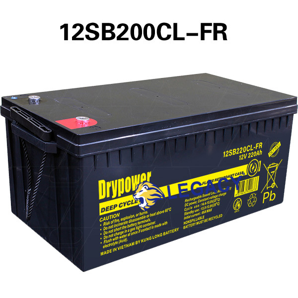 美国Drypower蓄电池 12SB220CL-FR 12V 220Ah 船舶 移动设备 电瓶