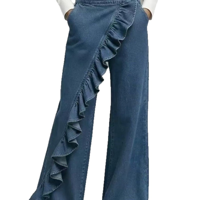 Jeans de Mezclilla de Tiro Medio para Mujer, Estilo Retro y Ligeramente Elásticos para Uso Casual image 6