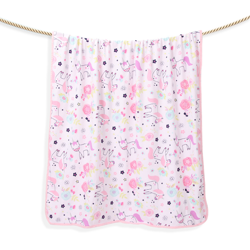 Manta de doble capa para recién nacidos Sunnozy, toalla de baño suave de algodón para bebés, manta europea y americana estilo ins, envoltura absorbente para niños