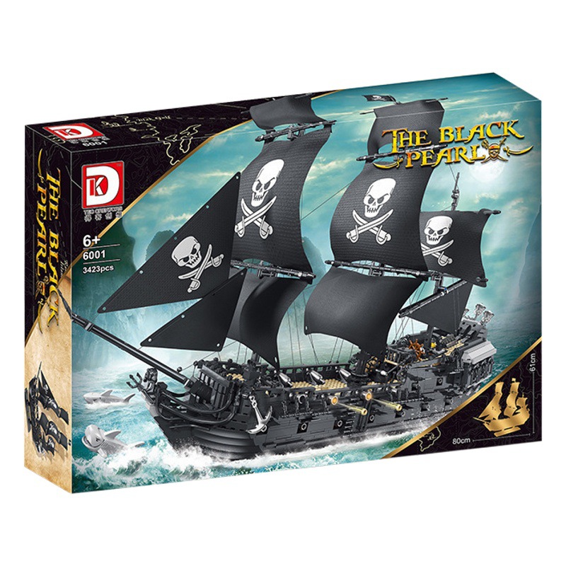 Dake 6001-6002 Black Pearl Queen Annie Revenge Granules Block Model Adornos Juguetes