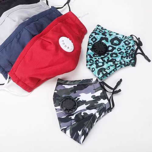 Waterproof anti-haze cotton mask, washable, dustproof, warm, thick, unisex, breathable with breathing valve