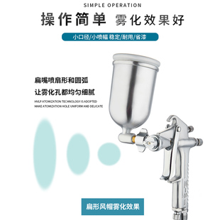 Paint Spray Gun K3 Round Mouth Small Diameter Small Flat Mouth Leather Clothing Furniture Coloring Repair Small Area Pneumatic Spray Gun