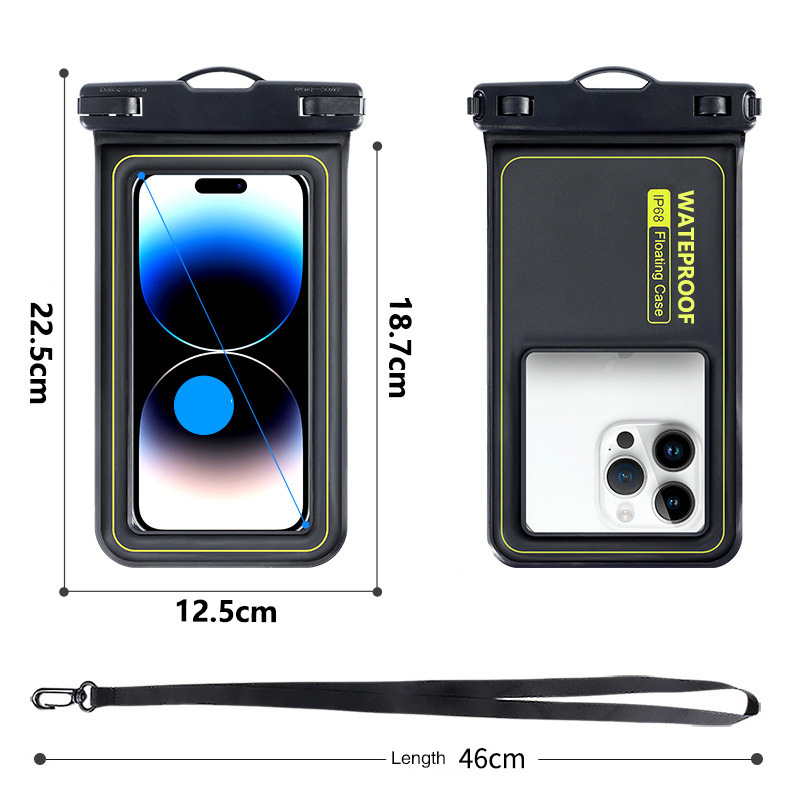 Outdoor drifting travel diving swimming touch screen mobile phone waterproof cover cross-border sponge floating mobile phone waterproof bag Outdoor drifting travel diving swimming touch screen mobile phone waterproof cover cross-border sponge floating mobile phone waterproof bag