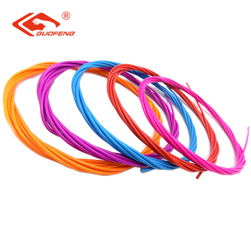 Cuerdas de acero recubiertas de color personalizadas PA PU PVC teflón material ecológico colorido a voluntad