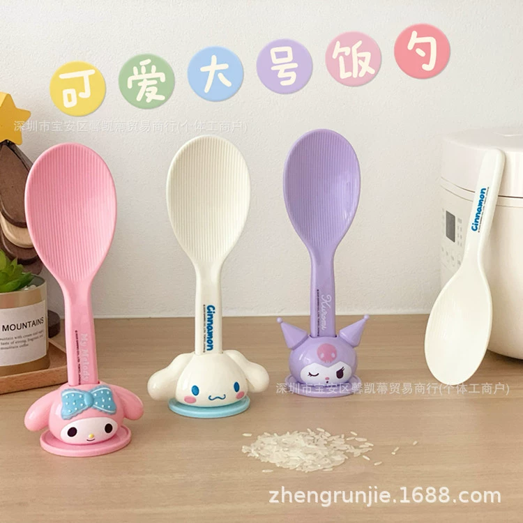 Вертикальная ложка для риса Sanrio, ложка для риса, милая мультяшная ложка для риса, большая ушастая собака, антипригарная лопатка для риса, ложка для рисоварки