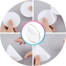 跨境 亚克力透明圆片带孔 激光切割圆形打孔透明片PMMA塑料片