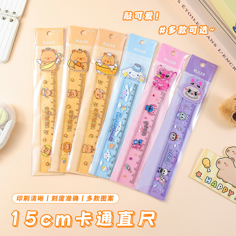 高品質透明定規 15 センチメートル漫画の形多機能プラスチック定規学生文具ギフト卸売|undefined