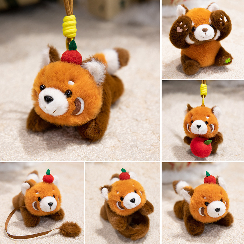 Cute Magnet Peek-A-Boo Raccoon Panda Plush Toy Pendant Doll Red Panda Headband Table Companion Kidsren's Gift Cute Magnet Peek-A-Boo Raccoon Panda Plush Toy Pendant Doll Red Panda Headband Table Companion Kidsren's Gift