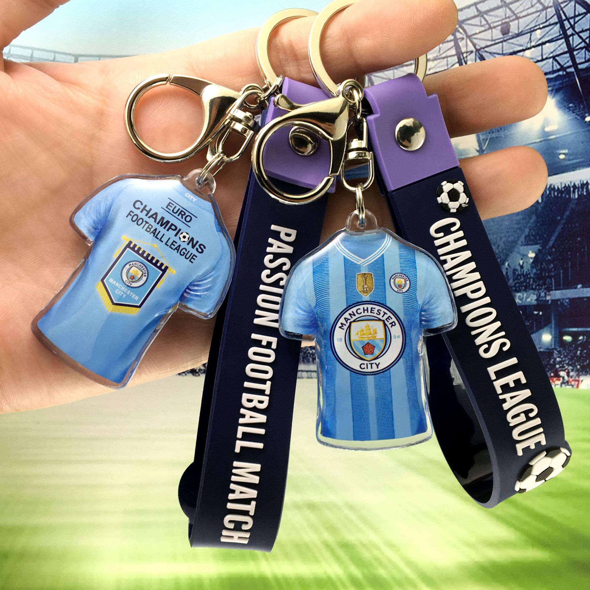 23-24赛季-曼彻斯特城主场球衣-队徽+墨蓝手带