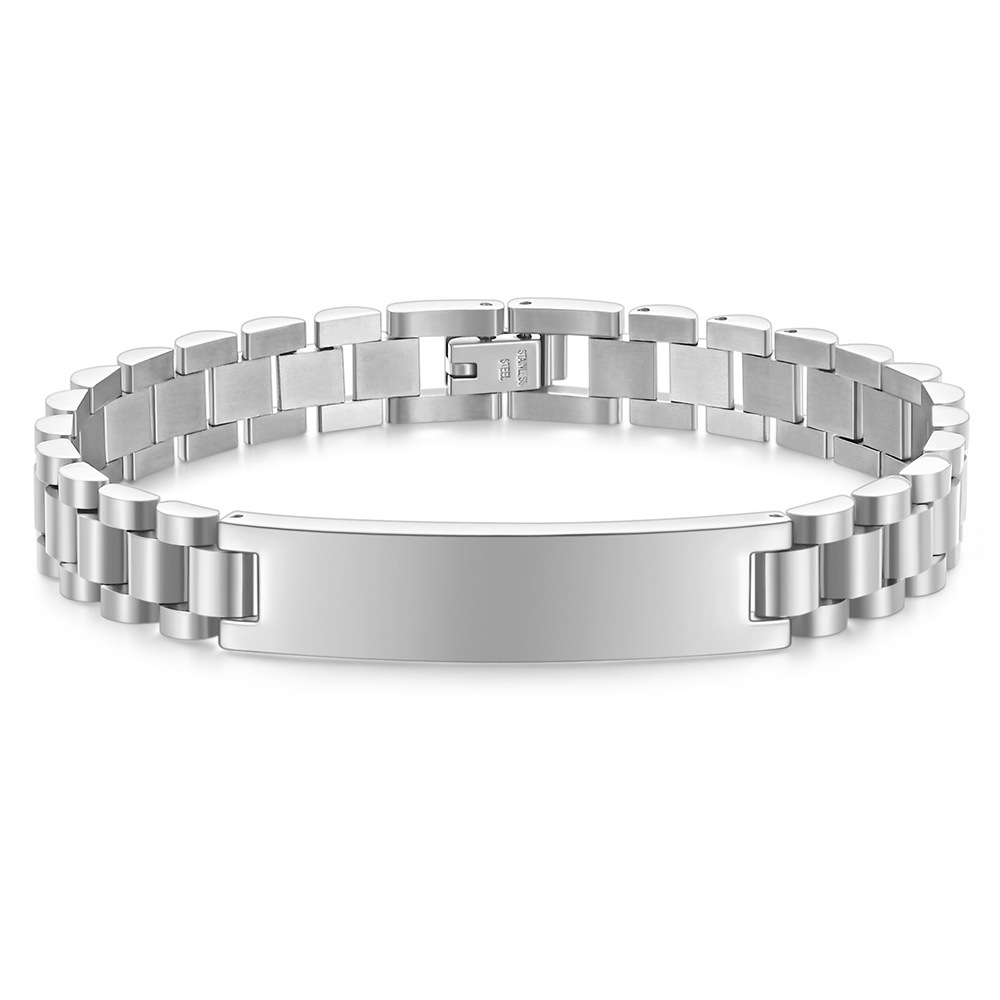 1 Piece Quantity Titanium Steel Vintage Style Geometric Solid Color Plating Bangle
