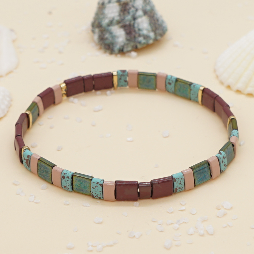 Nihaojewelry Wholesale Jewelry Bohemian Multi-layered Woven Colorful Paint Beaded Bracelet display picture 30