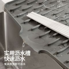 台面开口加高斜坡沥水垫厨房防烫隔热锅垫加厚垫子防滑菜板固定垫
