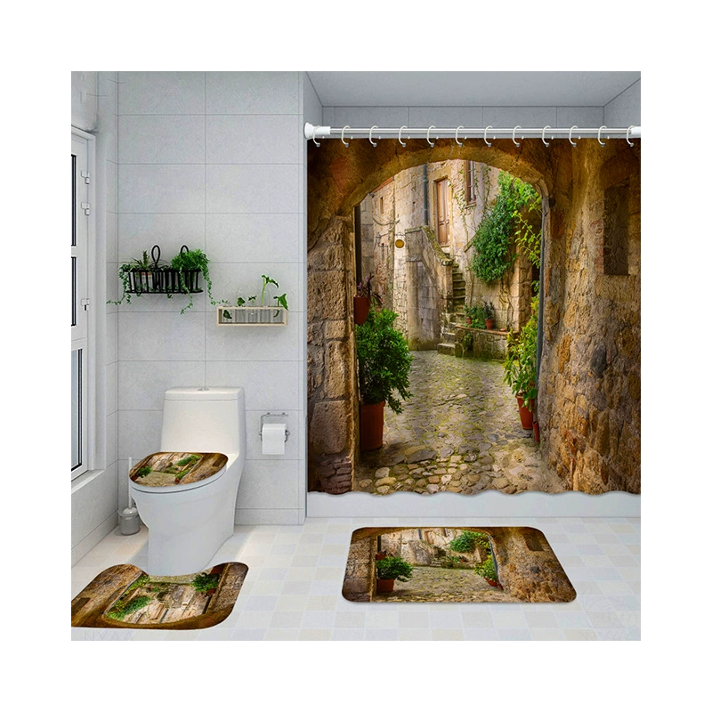 (Cross-border trading), waterproof curtain, 3D digital printing service, polyester