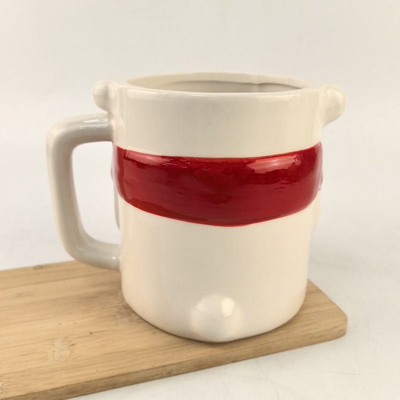 Coca-Cola cerámica de dibujos animados Bear blanco taza de alta belleza hogar taza de agua de gran capacidad taza de oficina menú