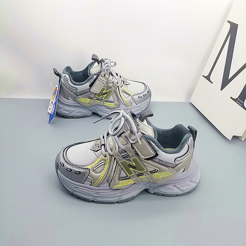 Zapatos deportivos de cuero de algodón para niños, zapatos de correr de primavera y otoño, zapatos deportivos para niños, zapatos deportivos para niños, estudiantes