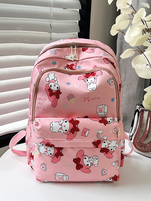 Nueva mochila casual japonesa Kuromi mochila de estudiantes de secundaria simple mochila de computadora de gran capacidad de mujer mochila impresa