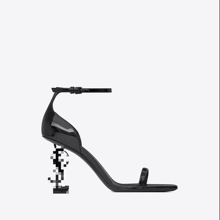 2024 New Summer Fashion Open-Toe Sandals European and American Large Size One-Line Letter Shaped Heel Fashion High-Heeled Sandals 2024 New Summer Fashion Open-Toe Sandals European and American Large Size One-Line Letter Shaped Heel Fashion High-Heeled Sandals