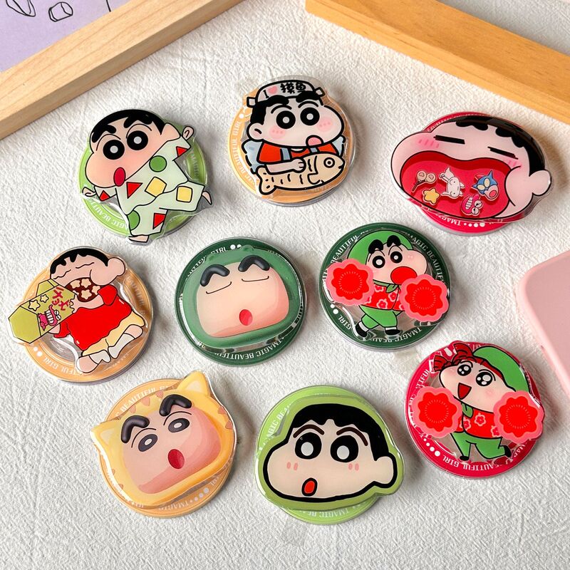 Cute Cartoon Crayon Shin-Chan Magnetic Stand Retractable Airbag Stand Magsafe Super Adsorption Power for Women