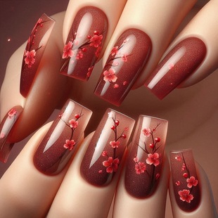 �ۼtɫ÷������ʽ��Ƭ�u׃ɫ�����NƬPress on Nails��ָ��TB-16