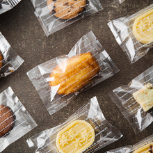 透明法文玛德琳绿豆糕包装袋费南雪切片磅蛋糕雪花酥曲奇饼干机封