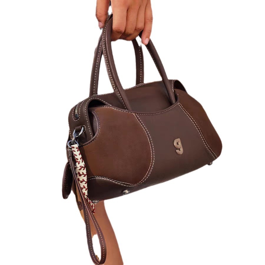 구량 지지 KUNOGIGI 야구 보스턴 가방 중간 디자인 가방 여성 핸드백 크로스 바디 백 새로운