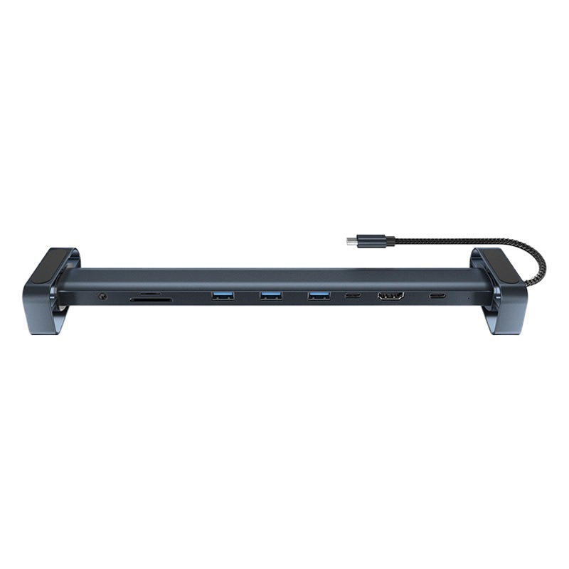 Todos los nuevos Tipo-c I-tipo muelle de expansión 10-en-1 HUB multi-función de soporte portátil estación de acoplamiento