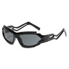 04078 Personal punk style sunglasses female Y2K Millennium Future Sensing Sensing Moldosper Cross -border Bagitar