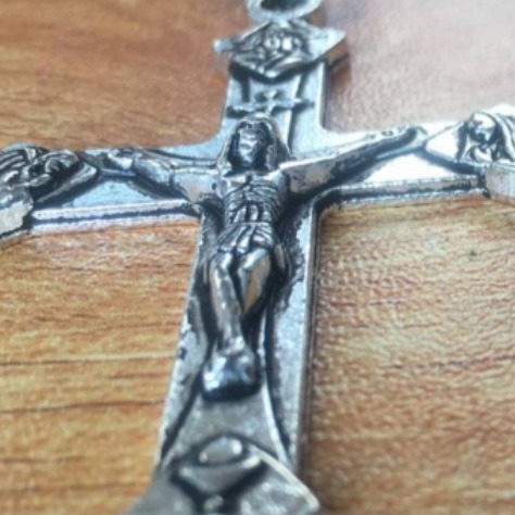 (2개) 클래식 부티크 THREE-TI ROSE-SUTRA ROSARY BEADS DIY 액세서리 성체 크로스 펜던트 펜던트